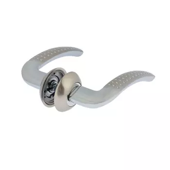 Ручка раздельная lockland 011 sn/cp, цвет сатиновый никель/хром