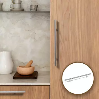 Ручка-рейлинг cappio frida, нержавеющая сталь, d=12 мм, м/о 192 мм, цвет матовый никель