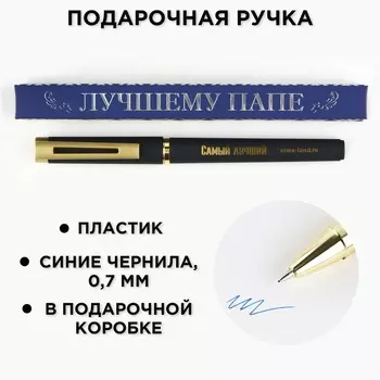 Ручка шариковая, пластик