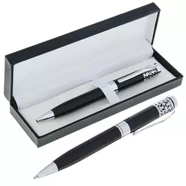 Ручка шариковая, подарочная, поворотная, в кожзам футляре,