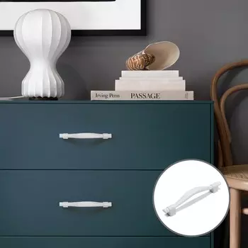 Ручка-скоба cappio rsc018, цинк, м/о 96 мм, цвет белый