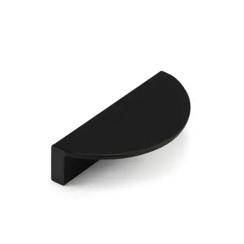 Ручка-скоба cappio h002bl полукруглая, алюминий, l=78 мм, м/о 64 мм, цвет черный