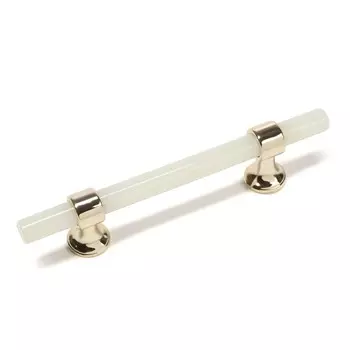 Ручка-скоба cappio pk106, м/о 96 мм, d=12 мм, пластик, цвет фосфор/золото