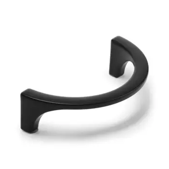 Ручка-скоба cappio, полукруглая, алюминий, м/о 96 мм, цвет черный