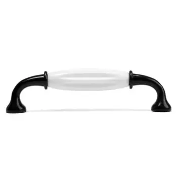 Ручка-скоба cappio rsc012, пластик, м/о 128 мм, цвет черный, 4 шт.