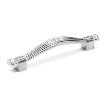 Ручка-скоба cappio rsc018, цинк, м/о 96 мм, цвет хром, 4 шт.