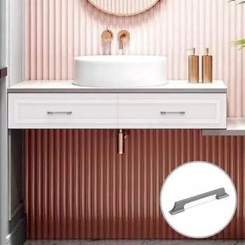 Ручка-скоба cappio rsc020, алюминий, м/о 128 мм, цвет графит