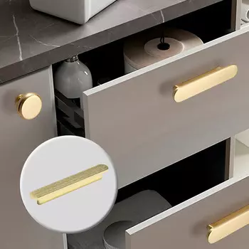 Ручка-скоба cappio rsc021, алюминий, м/о 96 мм, цвет сатиновое золото