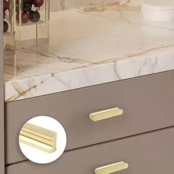 Ручка-скоба cappio rsc022, алюминий, м/о 64 мм, цвет сатиновое золото