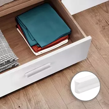 Ручка-скоба cappio rsc022, алюминий, м/о 128 мм, цвет белый