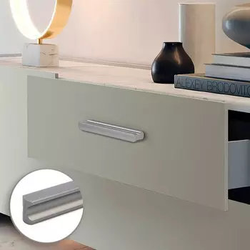 Ручка-скоба cappio rsc022, алюминий, м/о 160 мм, цвет графит