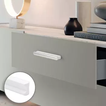 Ручка-скоба cappio rsc022, алюминий, м/о 160 мм, цвет белый