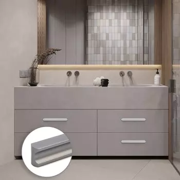 Ручка-скоба cappio rsc022, алюминий, м/о 288 мм, цвет графит