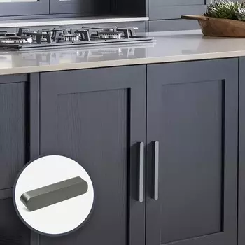 Ручка-скоба cappio rsc027, м/о 160 мм, цвет графит