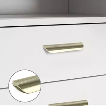 Ручка-скоба cappio rsc030, м/о 128 мм, цвет сатиновое золото