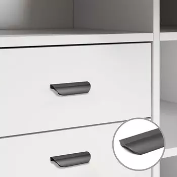 Ручка-скоба cappio rsc030, м/о 64 мм, цвет черный