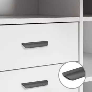 Ручка-скоба cappio rsc030, м/о 96 мм, цвет черный