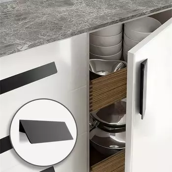 Ручка-скоба cappio rsc031, м/о 224 мм, цвет черный