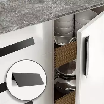 Ручка-скоба cappio rsc031, м/о 256 мм, цвет черный