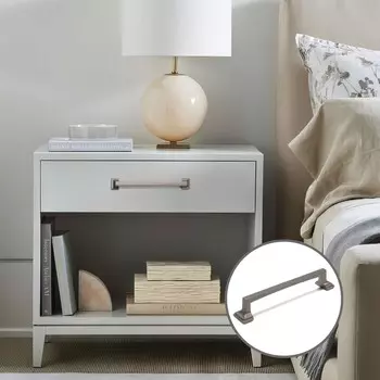 Ручка-скоба cappio rsc038, цинк, м/о 128 мм, цвет графит