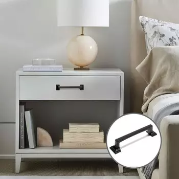 Ручка-скоба cappio rsc038, цинк, м/о 96 мм, цвет черный