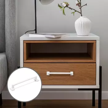 Ручка-скоба cappio rsc038, цинк, м/о 160 мм, цвет белый