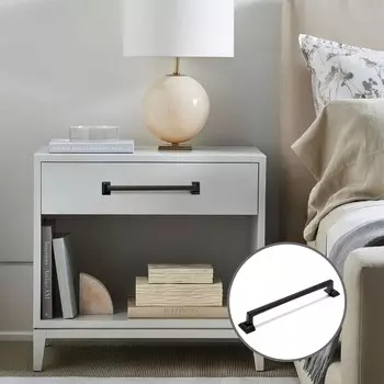 Ручка-скоба cappio rsc038, цинк, м/о 160 мм, цвет черный