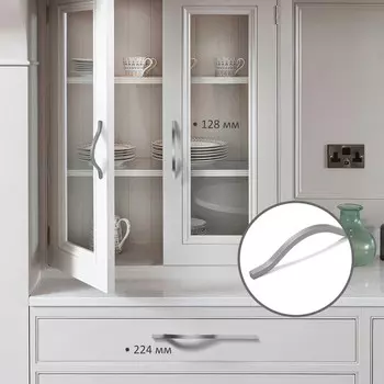 Ручка-скоба cappio rsc040, м/о 192 мм, цвет графит