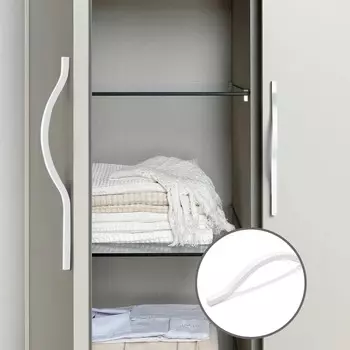 Ручка-скоба cappio rsc040, м/о 256 мм, цвет белый