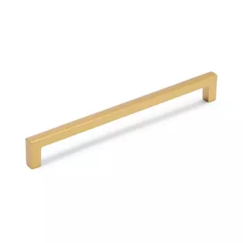 Ручка-скоба cappio square rsc007, алюминий, м/о 192 мм, цвет матовое золото