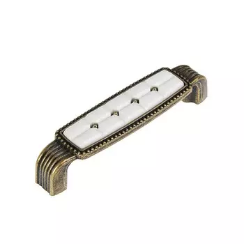 Ручка-скоба cappio elegant рс150ab, м/о 96 мм, керамическая, цвет бронза