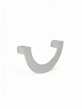 Ручка-скоба мебельная cappio moon, м/о 96 мм, цвет хром