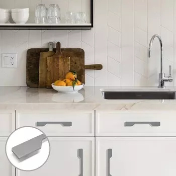 Ручка-скоба мебельная cappio rs1401, м/о 224 мм, цвет графит