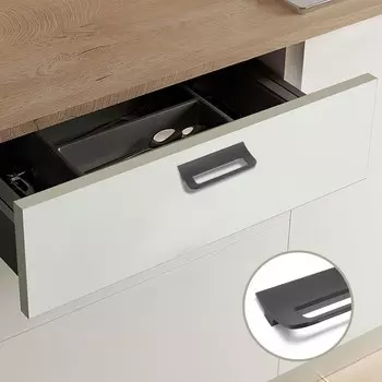 Ручка-скоба мебельная cappio rs1402, м/о 96 мм, цвет черный