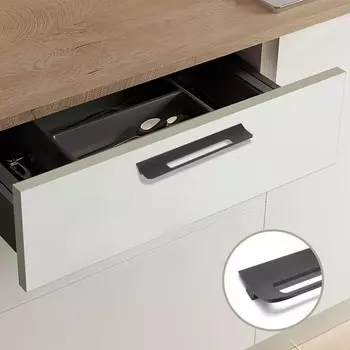 Ручка-скоба мебельная cappio rs1402, м/о 192 мм, цвет черный