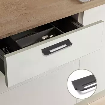 Ручка-скоба мебельная cappio rs1402, м/о 160 мм, цвет черный