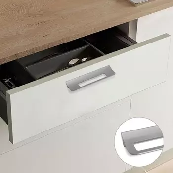 Ручка-скоба мебельная cappio rs1402, м/о 160 мм, цвет графит