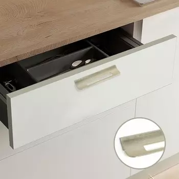 Ручка-скоба мебельная cappio rs1402, м/о 160 мм, цвет сатиновое золото