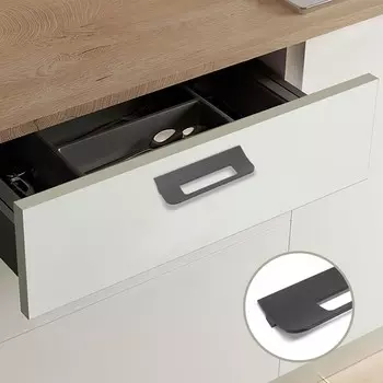 Ручка-скоба мебельная cappio rs1402, м/о 128 мм, цвет черный