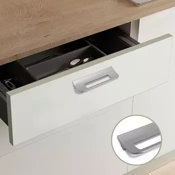 Ручка-скоба мебельная cappio rs1402, м/о 128 мм, цвет графит