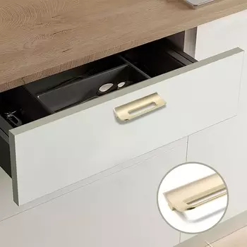 Ручка-скоба мебельная cappio rs1402, м/о 96 мм, цвет сатиновое золото