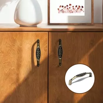 Ручка-скоба мебельная pc171ab, м/о 96 мм, цвет бронза