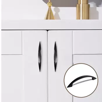 Ручка-скоба мебельная тундра standart рс003, м/о 96 мм, цвет черный