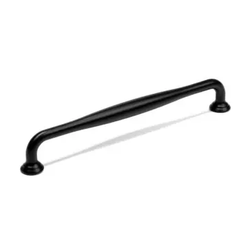 Ручка-скоба мебельная wave pc173bl, м/о 192 мм, цвет черный