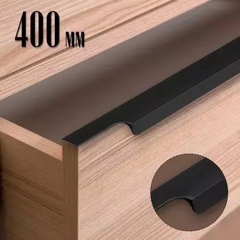 Ручка торцевая cappio rp100bl, l=400 мм, цвет черный