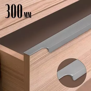 Ручка торцевая cappio rp100gr, l=300 мм, цвет серый