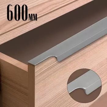 Ручка торцевая cappio rp100gr, l=600 мм, цвет серый