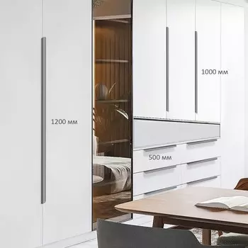 Ручка торцевая cappio rt002, l=500 мм, м/о 288 мм, цвет серый, 4 шт.