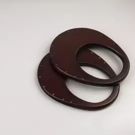 Ручки для сумки деревянные, d=1814.5 / 910.5 см, 2 шт., коричневые