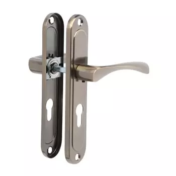 Ручки на планке lockland 001, м/о 55 мм, цвет бронза